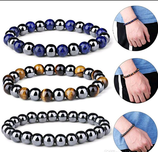 Unisex Hematite Bracelet (pair)