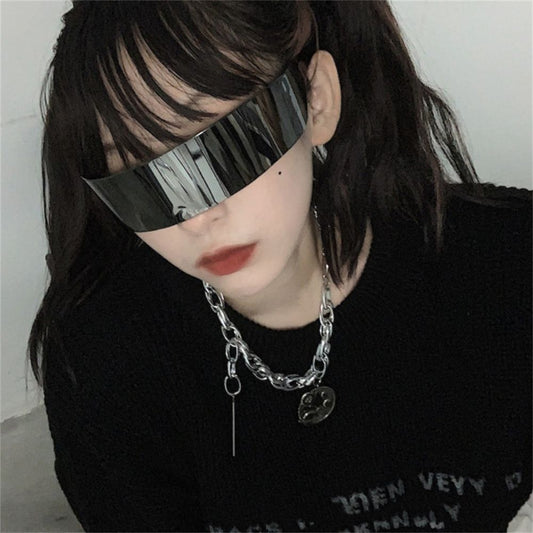 Future Warrior Rimless Retro Punk Sunglasses UV Protection